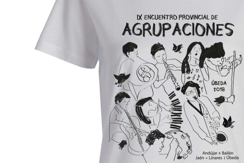 Ilustración para el IX Encuentro Provincial de Agrupaciones en Úbeda